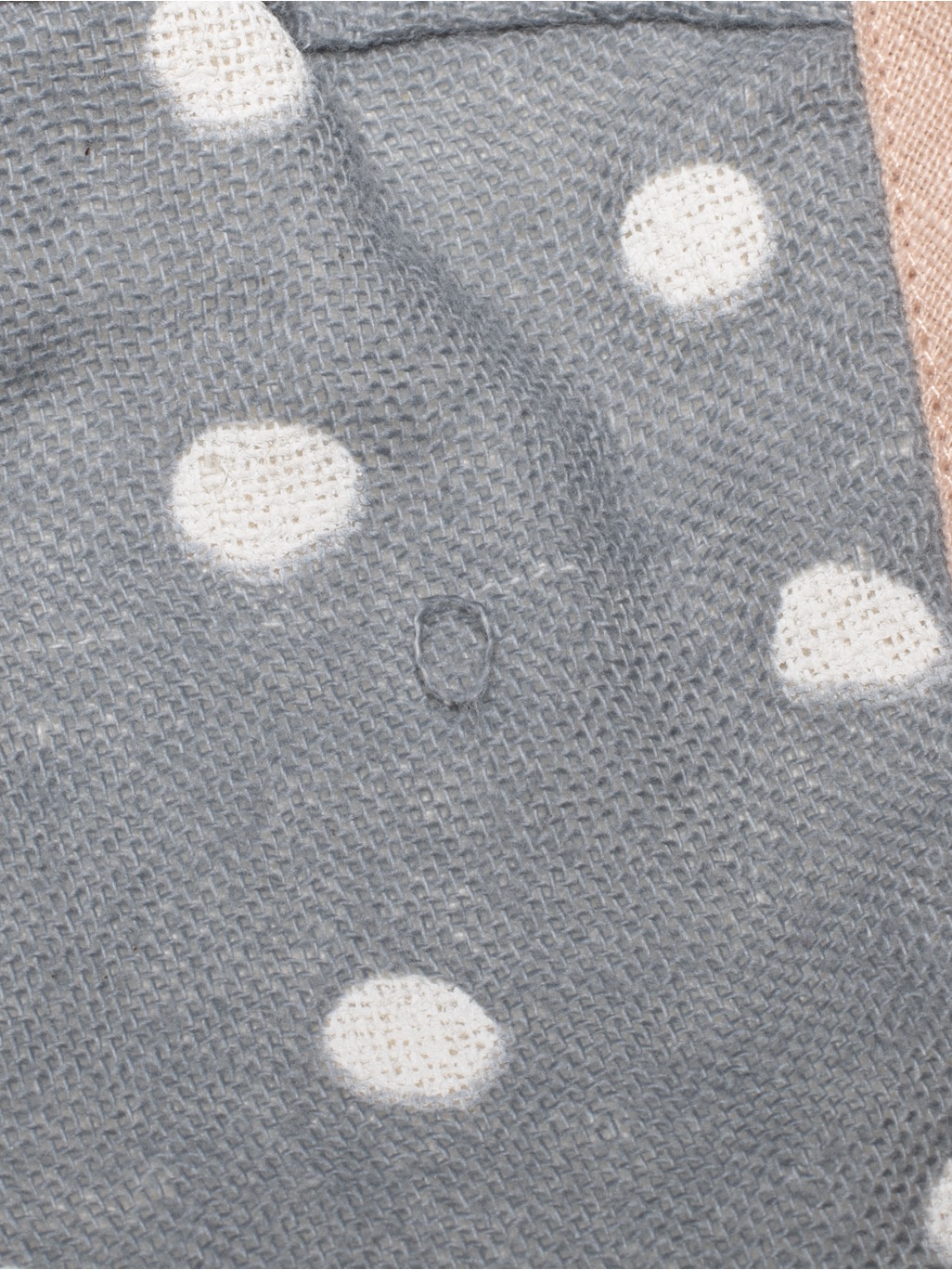 Briar Baby Grey And Pink Polka Dot Bonnet — image 2 of 4